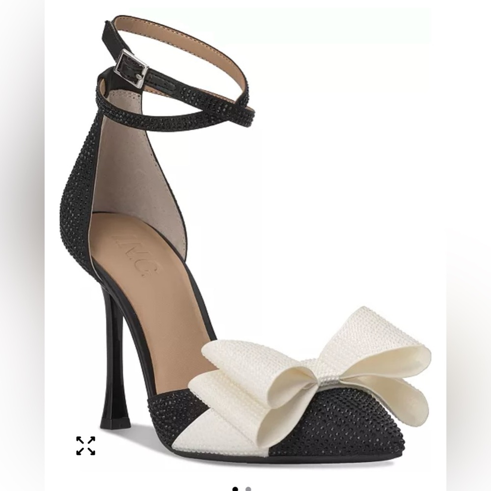INC International Concepts Black and White Heels